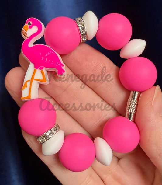 Silicone Charm - Flamingo