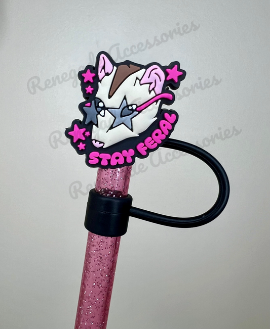 Straw Topper - Stay Feral Possum - Renegade Accessories Exclusive