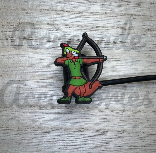 Straw Topper - Robin Character