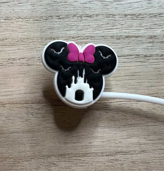 Straw Topper - Mouse Ears Castle / Bats