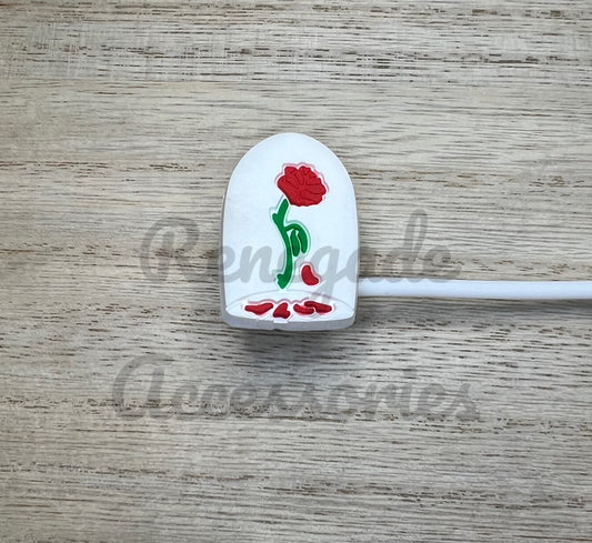 Straw Topper - Beauty Princess Rose