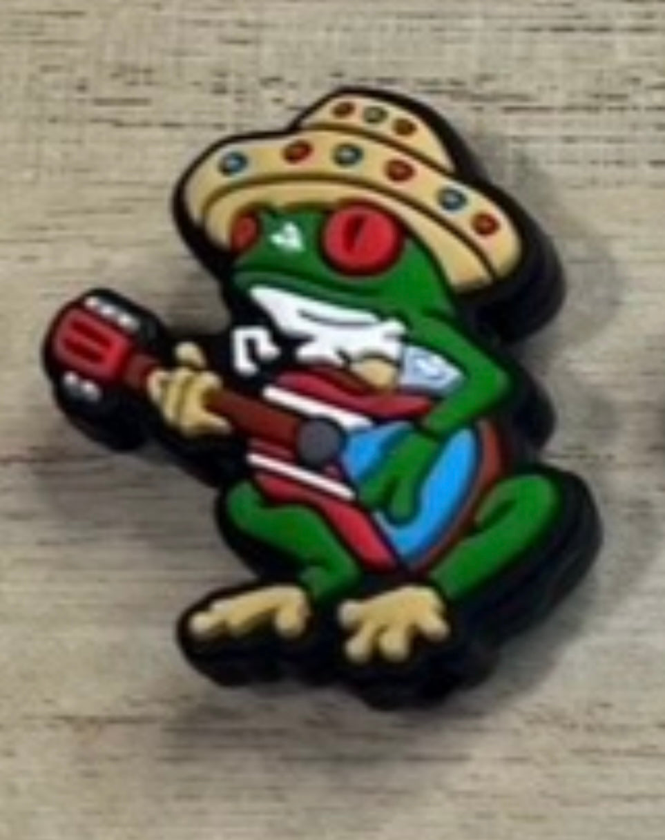 Focal Bead - Frog Guitar