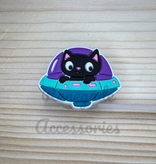 Straw Topper - UFO Cat