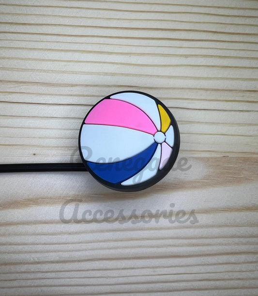 Straw Topper - Beach Ball