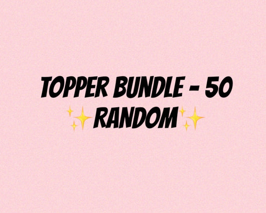 Straw Topper Bundle - 50 Random Straw Toppers!