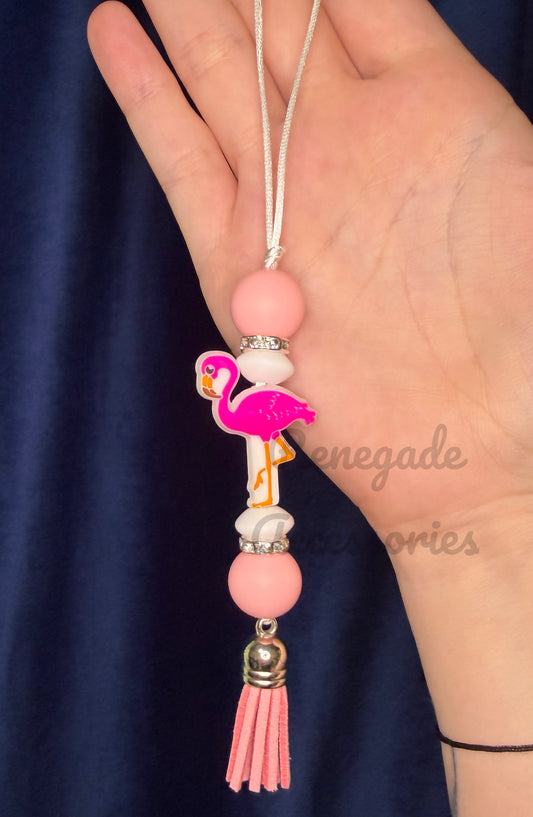 Silicone Charm - Enchanted Charms - Flamingo - Road Trip/Cabana🖤32 Oz Sport🖤