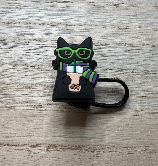 Straw Topper - Coffee Cat