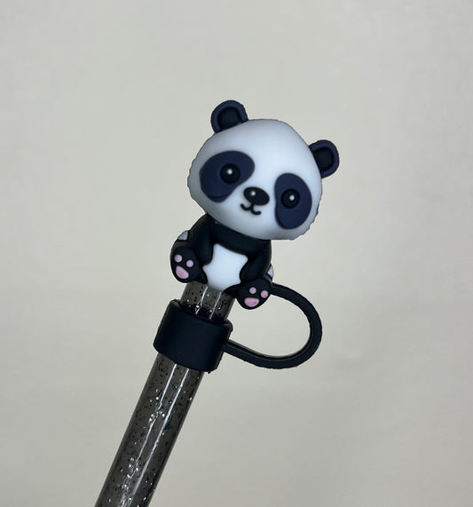 Straw Topper 3D - Panda