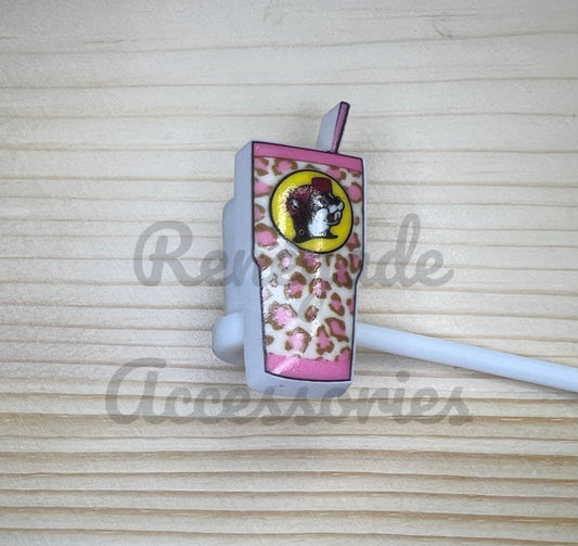 Straw Topper - Beaver Tumbler Cheetah