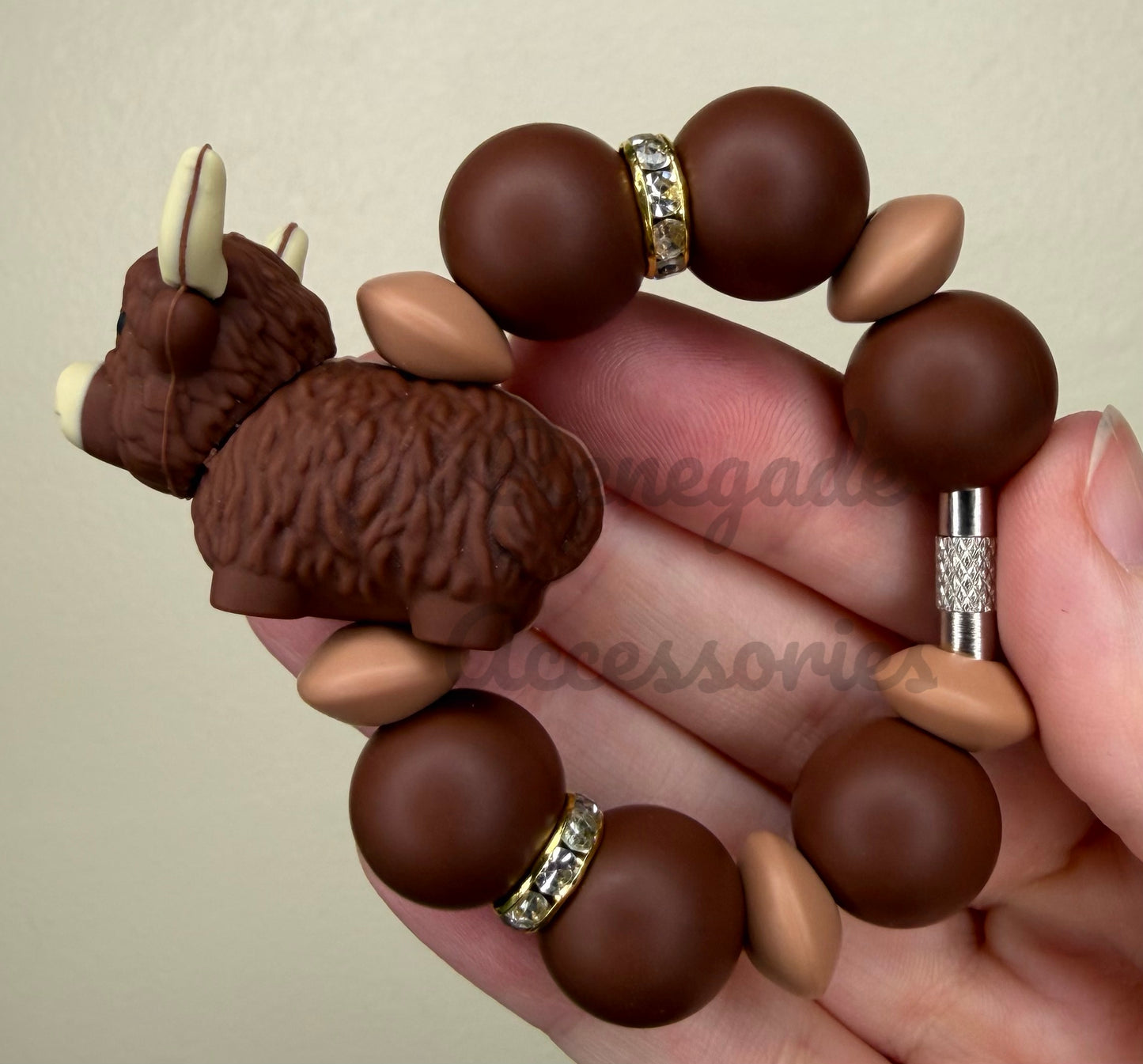 Silicone Charm - Highland Cow
