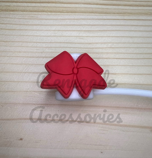 Straw Topper - Red Bow