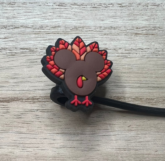 Straw Topper - Mouse Ears Turkey