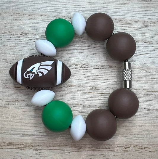 Silicone Charm - Football - Philadelphia- Sports