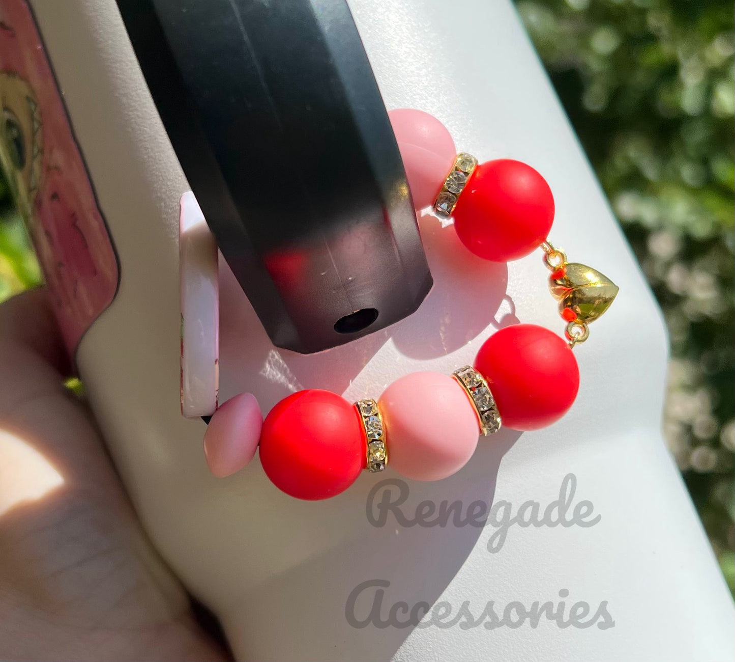 Silicone Charm - Magnetic - Strawberry Bubu