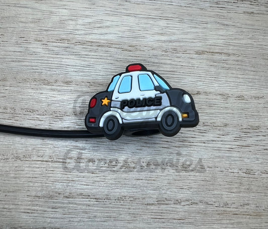 Straw Topper - Police Car