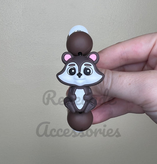 Silicone Charm - Raccoon