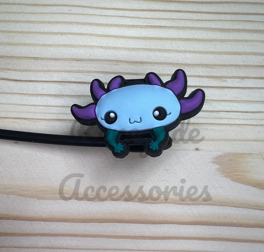 Straw Topper - Axolotl