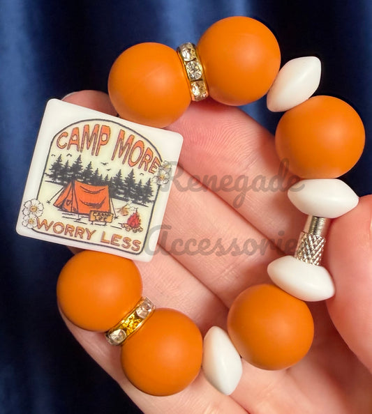 Silicone Charm - Camp More Worry Less