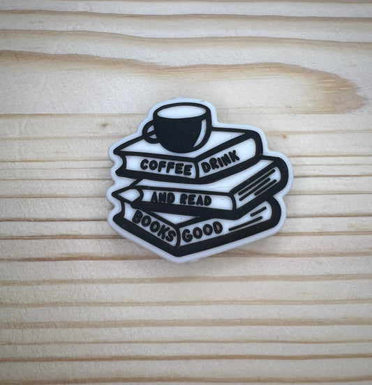 Focal Bead - Books/Coffee