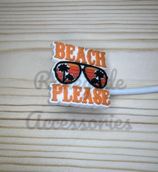 Straw Topper - Beach Please