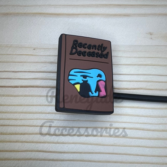 Straw Topper - Recently Deceased Book - Beetle Guy