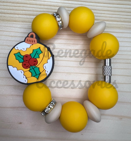 Silicone Charm - Mistletoe Ornament