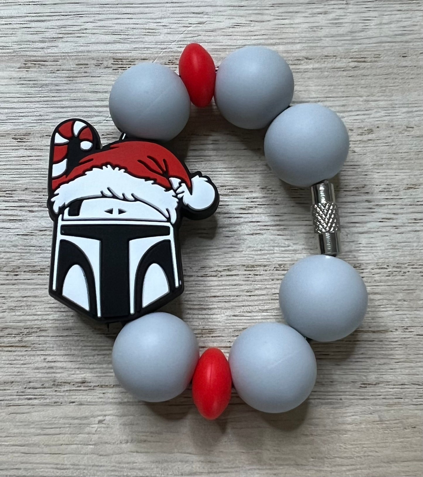 Silicone Charm - SW Mando Christmas - Character