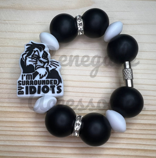 Silicone Charm - Surrounded By Idiots - Lion Character