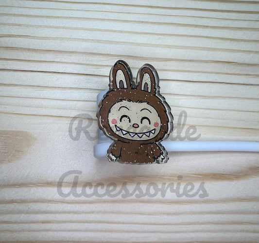 Straw Topper - Bubu Brown Smile