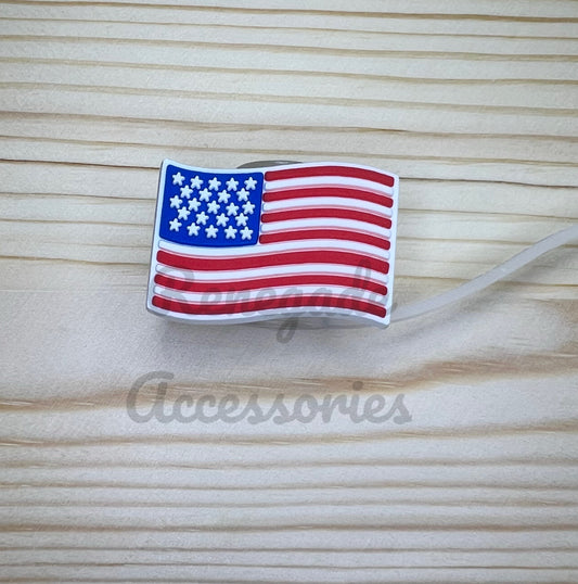 Straw Topper - American Flag