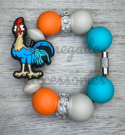 Silicone Charm - Island Character Chicken
