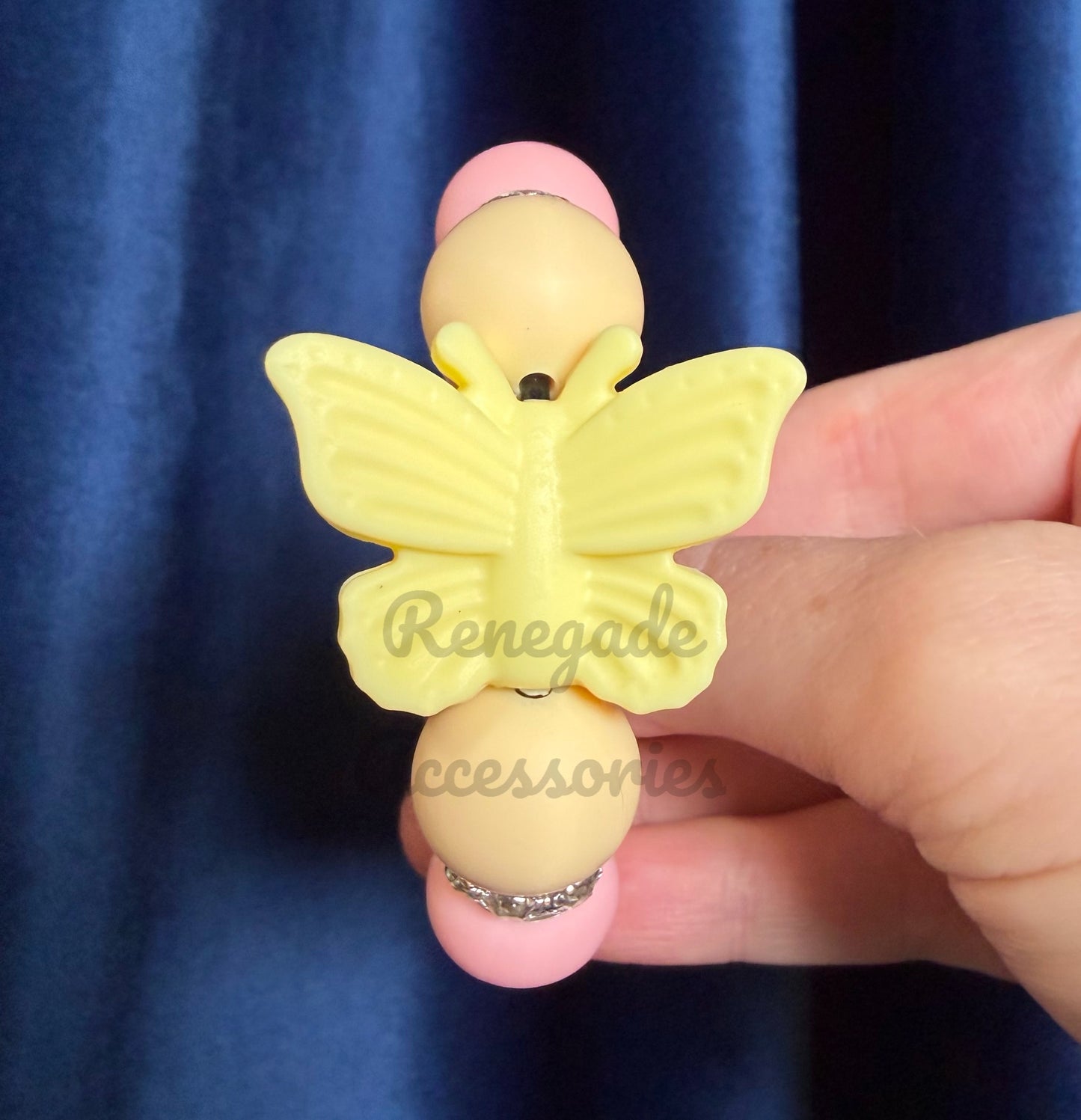 Silicone Charm - Yellow Butterfly - Keepsake