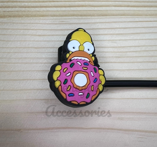 Straw Topper - Homer Donut