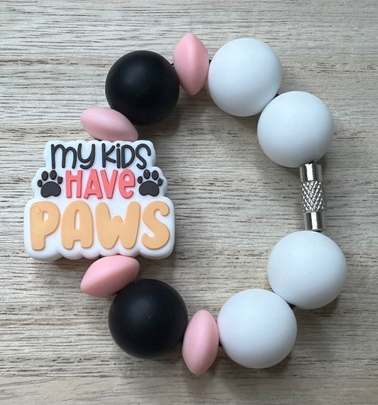 Silicone Charm - My Kids Have Paws