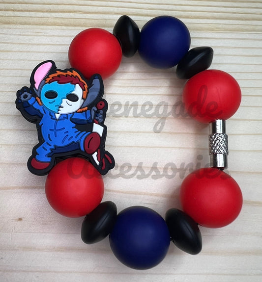 Silicone Charm - Blue Alien Michael