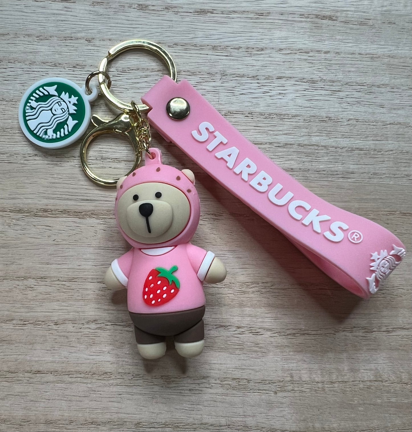 Keychain - Coffee Barista Bear