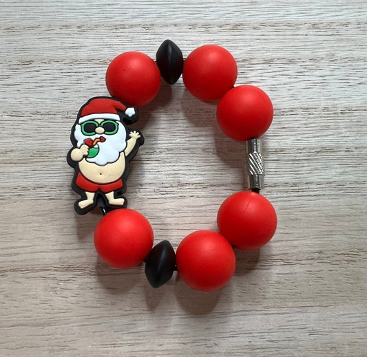 Silicone Charm - Summer Santa