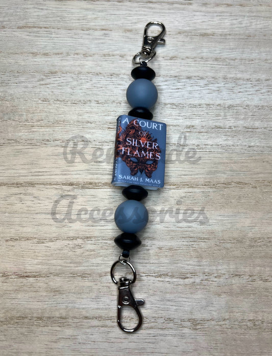 Kindle Strap - ACOTAR Book - Silver