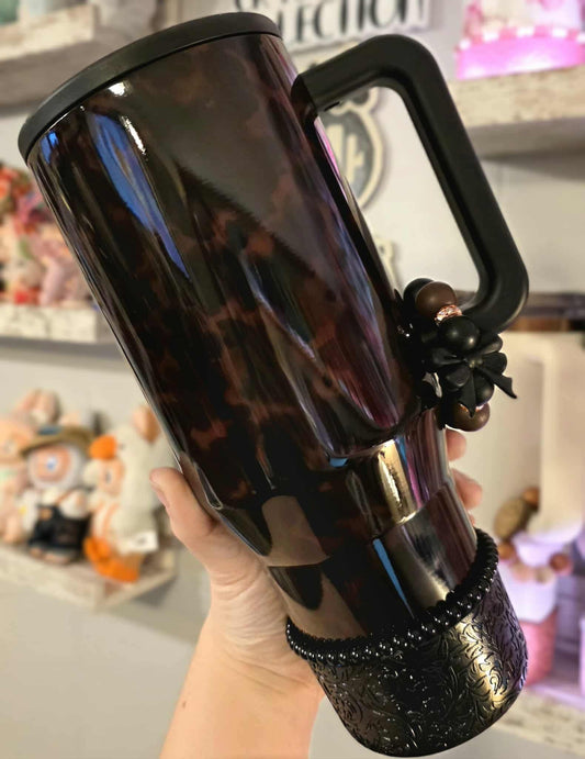 Bracelet Stack - Black - Tortoise