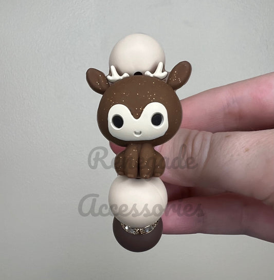 Silicone Charm - Reindeer