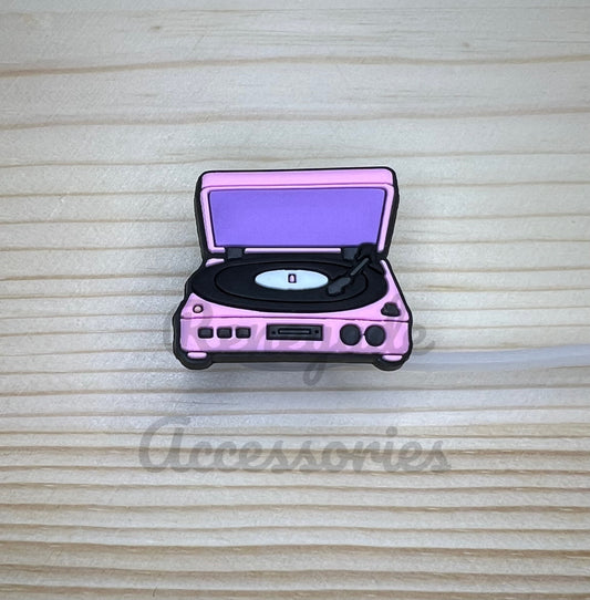 Straw Topper - Record Player