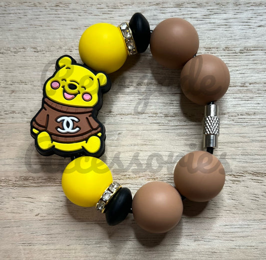 Silicone Charm - Luxe Yellow Bear Character