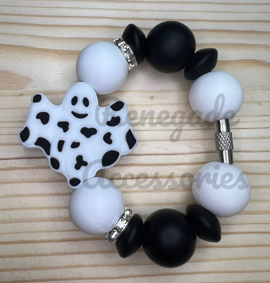 Silicone Charm - Cow Ghost