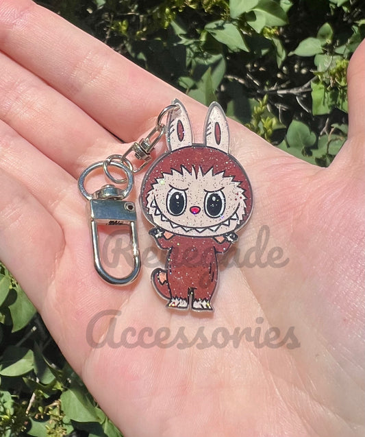Bubu Keychain Acrylic - Brown