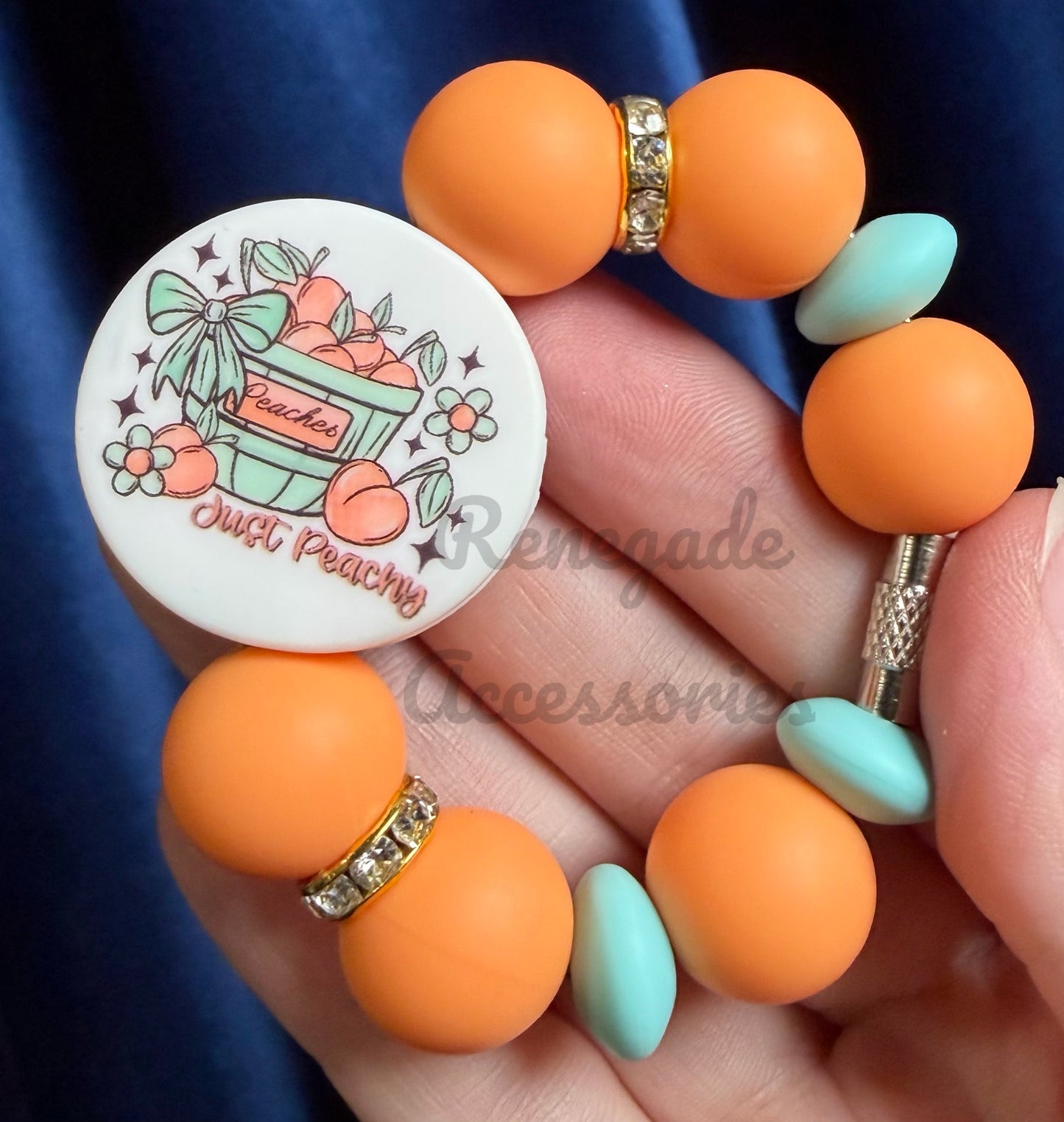 Silicone Charm - Just Peachy