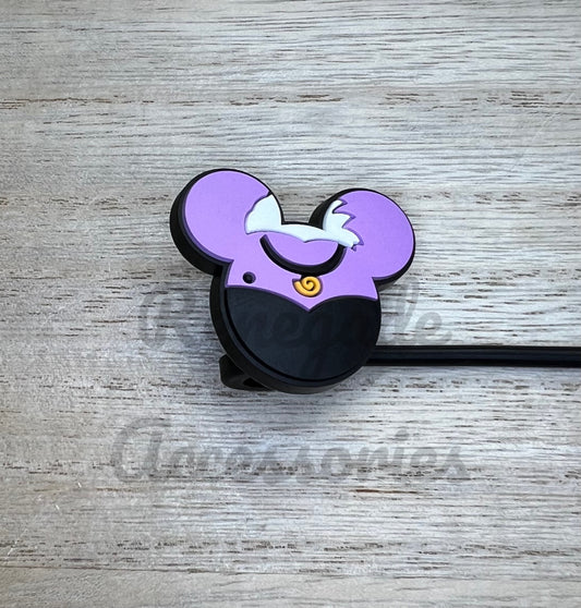 Straw Topper - Sea Witch Villain Character Mouse Ears