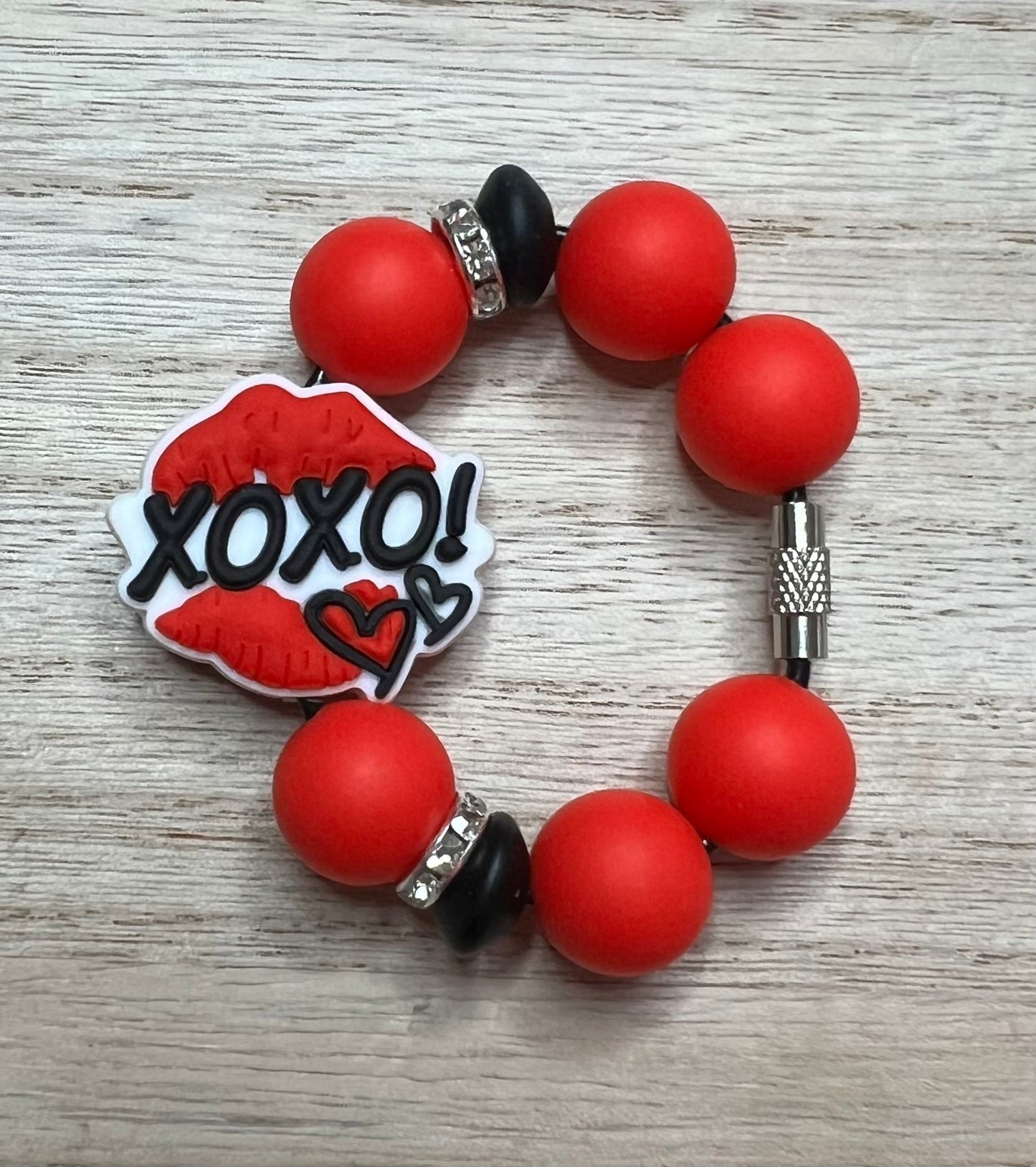 Silicone Charm - Xoxo Lips