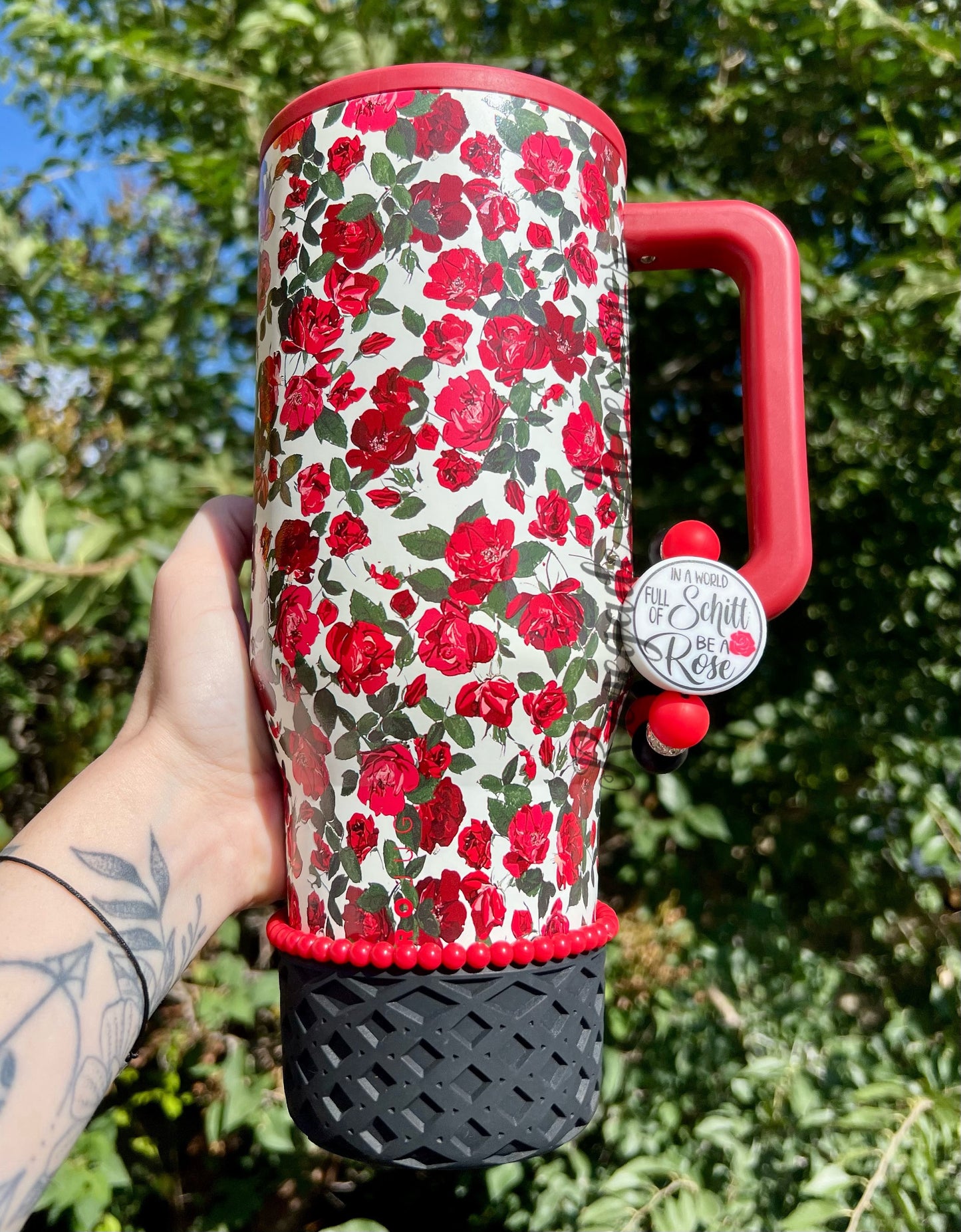 Silicone Charm - In A World Full Of Schitt Be A Rose