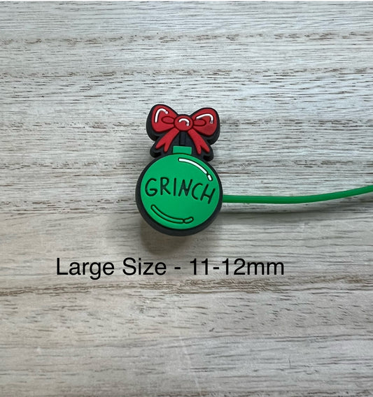 LARGE Straw Topper - Christmas Green Guy Ornament