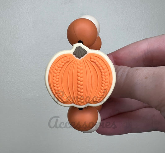 Silicone Charm - Sweater Pumpkin - Orange